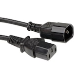 thumbnail of ROLINE Cable alargador de corriente, IEC 320 C14 - C13, negro, 1,8 m