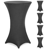 thumbnail of DETEX® Stehtischhusse 5er Set Anthrazit Grau 70-75cm Verstärkter Fußbereich 30°C Waschbar Stehtisch Hussen Stretch Bezug