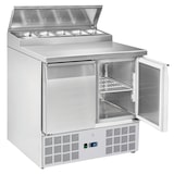 thumbnail of Sandwich voorbereiding meubelen 2 deuren met 5 bakken 1/6-150 - 900x700x880 mm - 230 W 230/1V - 7CA095RC Eurast