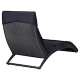 thumbnail of vidaXL Sonnenliege mit Auflage Poly Rattan Schwarz