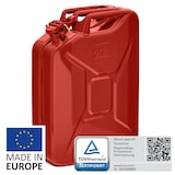 thumbnail of BW® Kraftstoffkanister Metall Benzinkanister 20 Liter - Rot - RAL 3000 - TÜV-geprüft und UN-Zulassung - Made in Europe