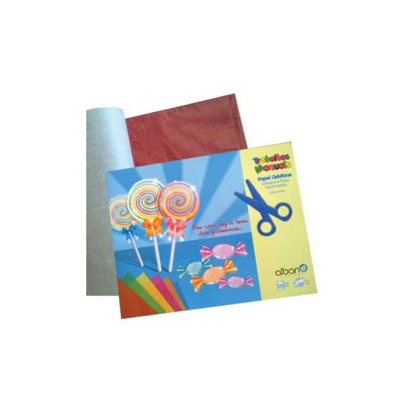 Papel Celofane Bloco Cores Sortidas (24 x 31 cm)