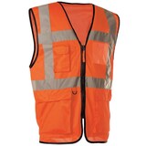 thumbnail of Gilet haute visibilité multipoche orange taille M SINGER
