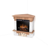 thumbnail of PORTO - Vrijstaande elektrische hoekhaard - 23" - Licht eiken - 91 x 89 x 76,5