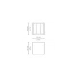thumbnail of IP54 6,5W Cubetto LED-Wandleuchte mit verstellbaren Lamellen Weiß