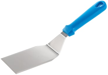 METRO PROFESSIONAL Paletta per pizza, acciaio inox, 7 x 23 cm, con manico corto in plastica, argento/blu
