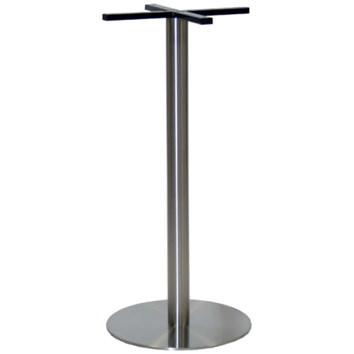 Bison Tischgestell E-04000H, Edelstahl gebürstet, Ø 45 cm