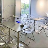 thumbnail of Gastronomiemöbel Bar Cafe Edelstahl Gastronomietisch Kleiner  Esstisch Bistrotisch 80x80x75cm【BXG-HF80】