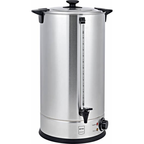 METRO Professional Wasserkocher / Glühweinspender GWB1030, Edelstahl, 30 L, 2600 W, 200 Tassen, mit Wasserstandsanzeige, silber