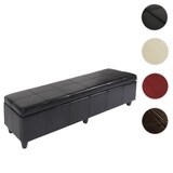 thumbnail of BERLINLODGE Bank Sitzbank mit Aufbewahrung Lars XXL HxBxT 45x180x45cm Creme Kunstleder