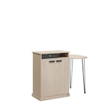thumbnail of LES ARTISANS DU BOIS Comptoir Style en bois massif teinté verni cotonnade L134 x P85 x H110 cm