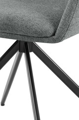thumbnail of Esszimmerstuhl PELON - Stoff Grau 56x62x81 cm | Essstühle Esszimmerstühle Küchenstühle Wohnzimmerstühle