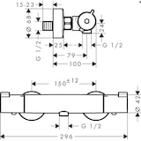 thumbnail of HG Thermostat Brause Ecostat 1001 CL verchromt