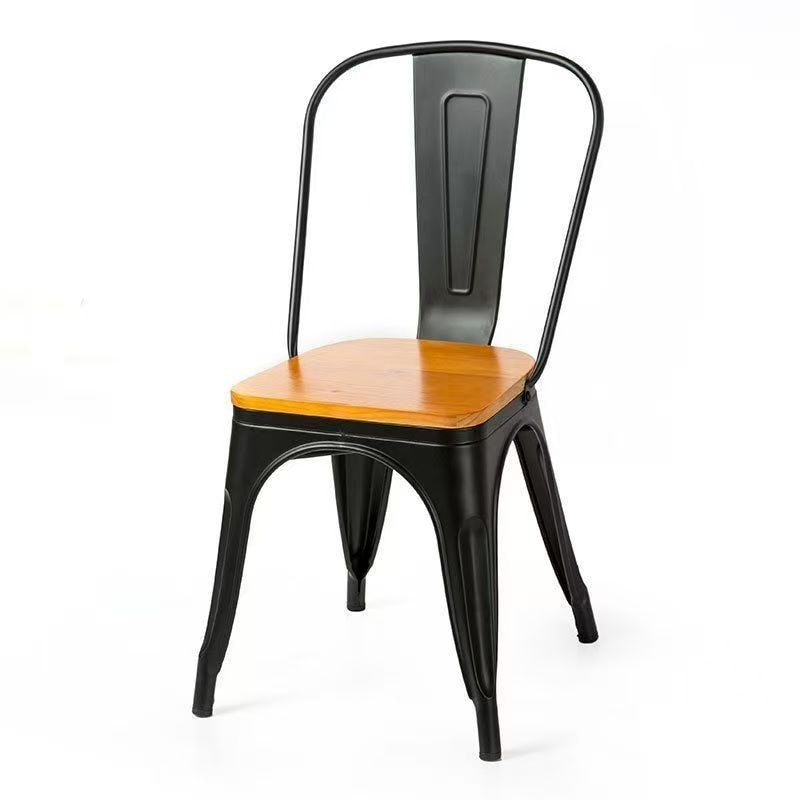 Silla Industrial de Acero con asiento de madera Tolix 850 x 450 x 450 mm | Gasfrit