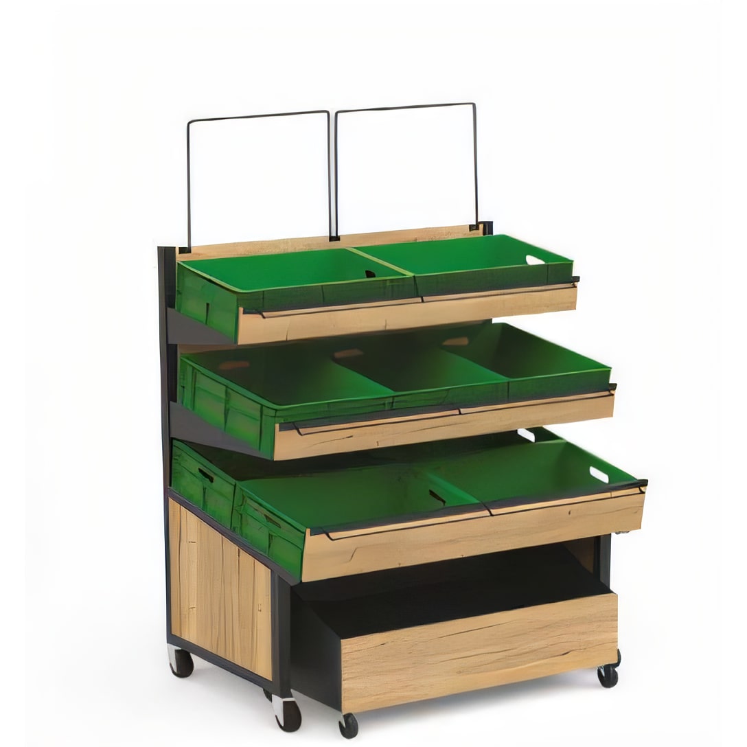 Espositore per frutta e verdura 1200x840x1500 o 9 casse 600x400