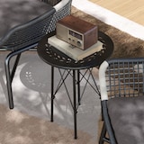 thumbnail of Outsunny-Gartentisch-Ø40 x 50H cm-Schwarz