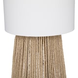thumbnail of Lampadaire en corde Beige et Abat-jour Blanc H 130 cm