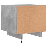 thumbnail of Table de chevet avec lumières LED gris béton 40x39x37 cm – Modèle Fjord