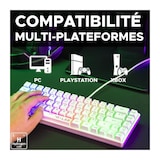 thumbnail of Clavier de jeux - the g-lab - keyz-hydrogen-w/fr - membrane 60 blanc