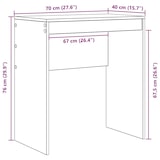 thumbnail of Scrivania Bianca 70 x 40 x 76 cm Modello Vega StudioDesk Elegance