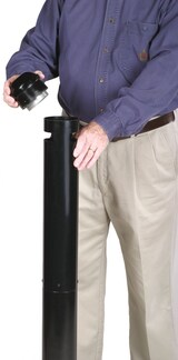 thumbnail of Smokers' Pole, Rubbermaid, VB 127728, Schwarz