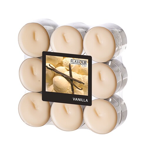 18 Duftlichter Ø 37,5 mm · 16,6 mm creme - Vanilla