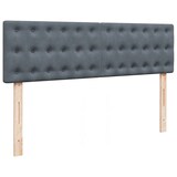 thumbnail of vidaXL Ottoman-Bett mit Matratze & LEDs Dunkelgrau 140x200 cm Samt
