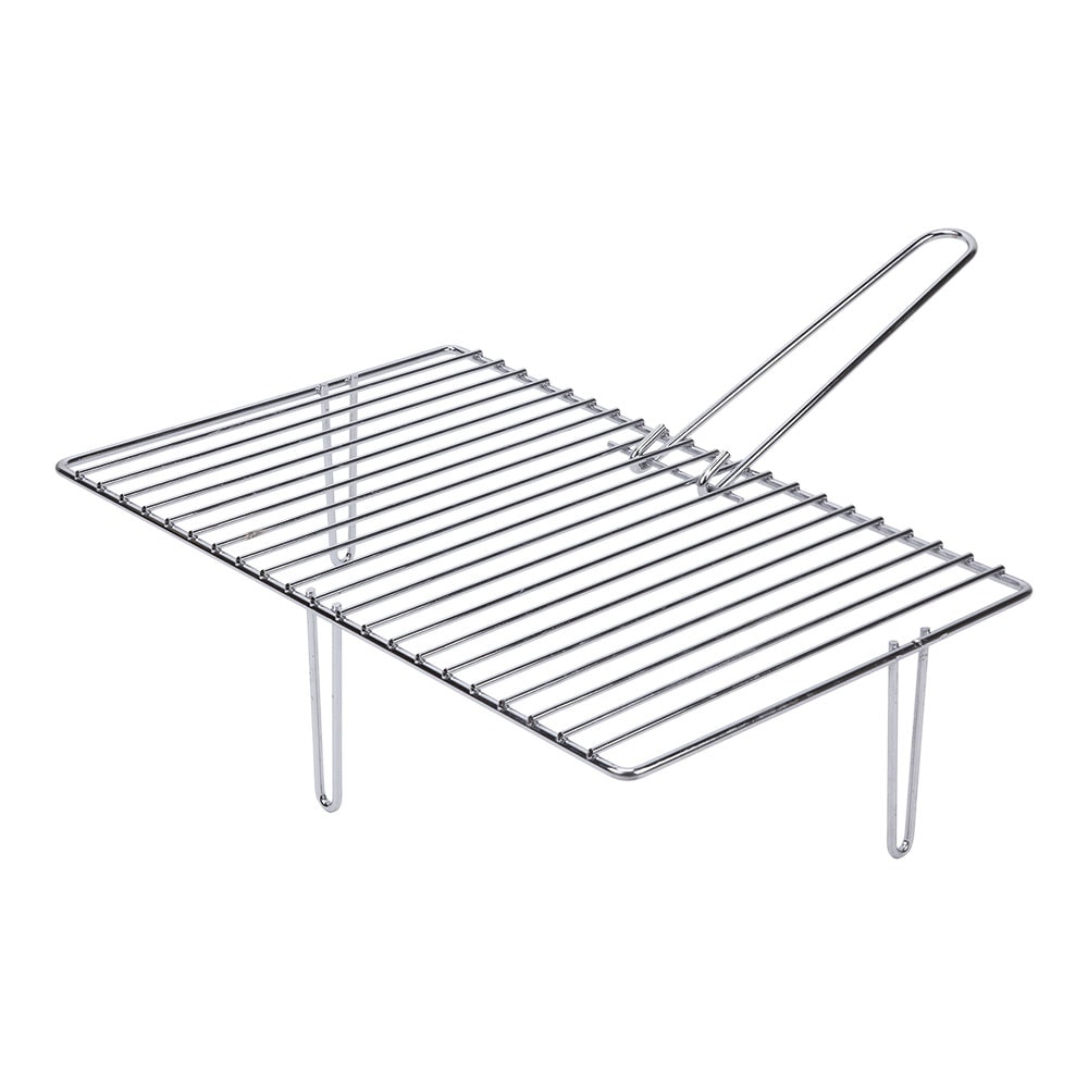 Griglia per caminetto a 3 gambe zincata. 46,6X28Cm