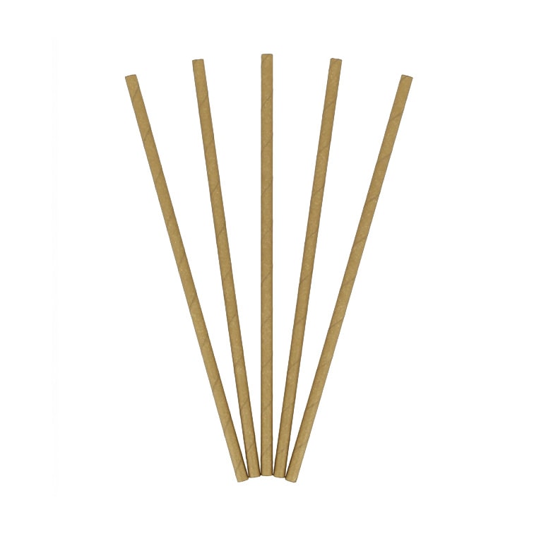 MONOUSO - Cannuccia Dritta di Carta Kraft Ø6mm 21cm (3.000 Pezzi)