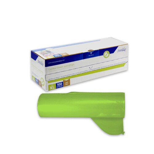 100 Einweg Spritzbeutel Sahne/Deko Spritzen 55x28cm im Spender Premium 6-lagig LDPE 80my