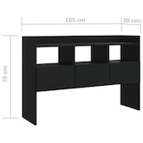 thumbnail of Helloshop26 - Buffet Sideboard Kommode Kleiderschrank Aufbewahrungsmöbel Organizer für Küche Wohnzimmer Lounge 105 x 30 x 70 cm 02_0035834