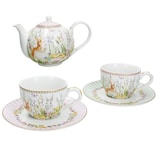 thumbnail of HAPPY EASTER Teeset für 2 Personen Teekanne + 2 Teetassen Porzellan - 1x R0920 & 1x R0922