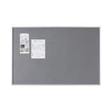 thumbnail of Tablon anuncios tapizado gris New Gen marco aluminio 600X900