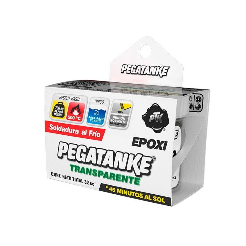 Adhesivo Epóxico Pegatanke Transparente 32ml