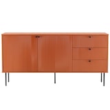 thumbnail of Buffet 2 portes et 3 tiroirs décor mélaminé 150 cm orange