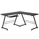 thumbnail of HOMCOM Mesa de Ordenador PC Escritorio para Oficina Hogar 2 Tipos Mesa Esquinera Forma L Escritorio Recta Marco Acero
