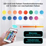 thumbnail of Lowboard 190x40x50 cm mit LED-Beleuchtung, Glastrennwand und Stabile Eisenbeine, modernes Design in Grau und Schwarz