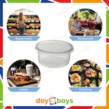 thumbnail of DayBays 2000 Stk. Feinkostbecher PP 300 cc. 101x65 mm rund Kombi-Verpackung inklusive passende Deckel