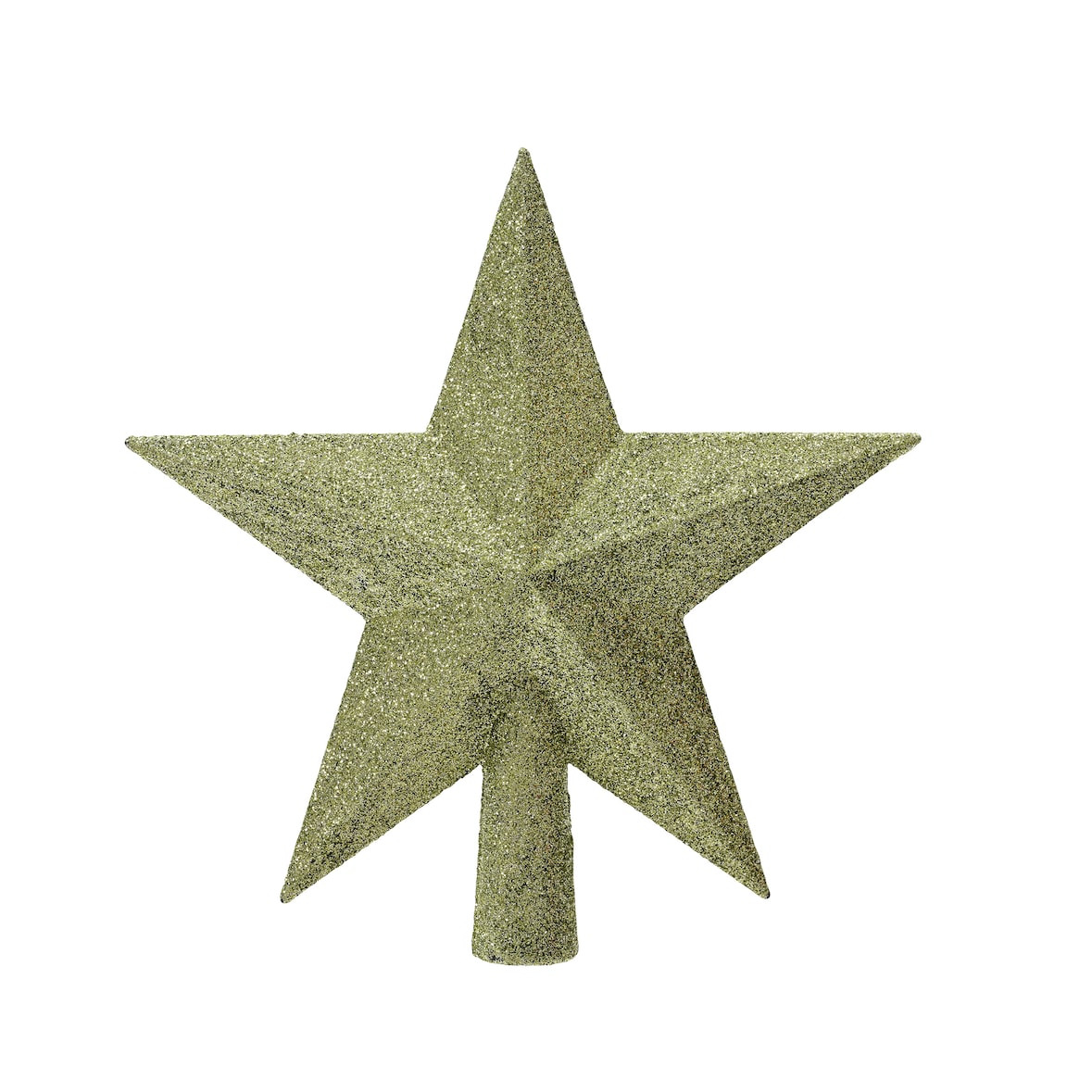 Christbaumspitze Stern Glitzer 19cm Weihnachtsbaumspitze Tannenbaumspitze Christbaumschmuck Weihnachtsbaumschmuck Grüntee
