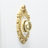 thumbnail of Wand-Objekt Klingel Glocke Press for Champagne gold Kunstharz L 23 cm