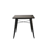 thumbnail of Table de bistrot, acier, galvanisé mat, 76 x 76 cm, gris