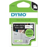 thumbnail of DYMO Cassette de cinta de escritura D1 negro/blanco, 12 mm x 5,5 m
