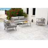 thumbnail of Salon de jardin 5 places en aluminium gris - NAPOLI