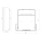 thumbnail of Timkid Wandwickeltisch KawaMaxi | anthrazit, anthrazit, Edelstahl
