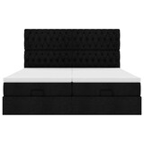 thumbnail of vidaXL Ottoman-Bett mit Matratzen & LEDs Schwarz 160x200 cm Stoff