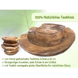 thumbnail of Teakholz Schale Ø 25 cm Einzigartiges Naturprodukt aus Wurzelholz