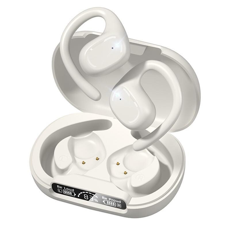 Ecouteurs Bluetooth Sans Fil Open-Ear Étanches Avec Réduction De Bruit Beige 2 YONIS