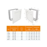 thumbnail of Ventilatierooster voor witte open haard - Hide Verticaal 30x17