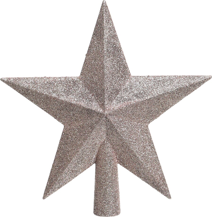 Christbaumspitze Stern Glitzer Weihnachtsbaumspitze Tannenbaumspitze hellrosa