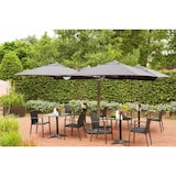 thumbnail of METRO Professional Mesa para bistro, aluminio / ratán PE,  70 x 70 x 74 cm, tablero HPL, negro